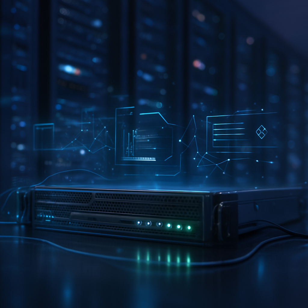 UpServX infrastructure dashboard background